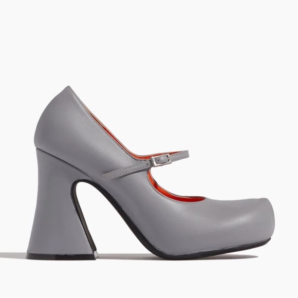 MARNI MARY JANE HEELS IN DOLPHIN IT 37 US7 - Picture 2 of 12